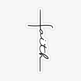 Faith Cross Sticker - Sticker Apple