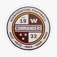 
              Washington Commanders Circle - Sticker Apple
            