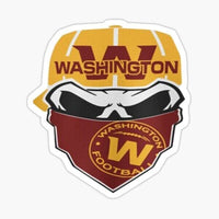 
              Washington Commanders - Dead Biker- Sticker Apple
            