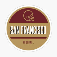 
              Retro Logo - San Francisco 49er's - Sticker Apple
            
