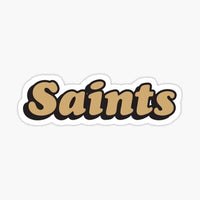 
              Saints Bubble Letters - New Orleans Saints - Sticker Apple
            