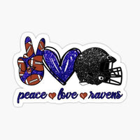 
              Peace Love Ravens - Baltimore Ravens - NFL Football
            