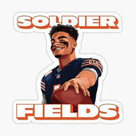Soldier Fields - Justin Fields- Chicago Bears- NFL Football