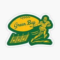 
              Vintage Football - Green Bay Packers - NFL Football - Sports Decal - Sticker
            