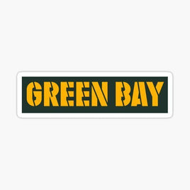 Bubble Letters - Green Bay Packers - NFL Football - Sports Decal - Sticker