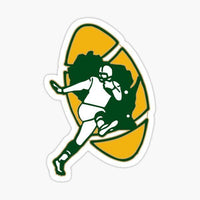 
              Logo Ball - Green Bay Packers - NFL Football - Sports Decal - Sticker
            