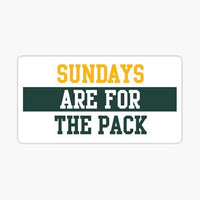 
              Sundays are for the Packers - Green Bay Packers - NFL Football - Decal - Sticker
            