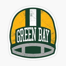 Retro Helmet - Green Bay Packers - NFL Football - Sports Decal - Sticker