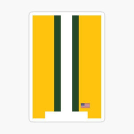 Helmet Stripe Flag - Green Bay Packers - NFL Football - Sports Decal - Sticker