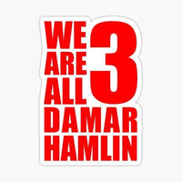 
              We are all damar hamlin - Buffalo Bills - NFL Football - Sports Decal - Sticker
            