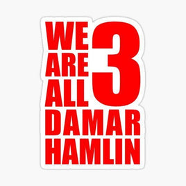 We are all damar hamlin - Buffalo Bills - NFL Football - Sports Decal - Sticker