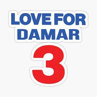 
              Love for Damar - Buffalo Bills - NFL Football - Sports Decal - Sticker
            