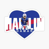 
              Damar Heart - Buffalo Bills - NFL Football - Sports Decal - Sticker
            