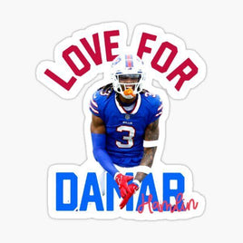 Hamlin Stand With #3 - Buffalo Bills - NFL Football - Sports Decal - Sticker