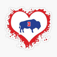 
              Heart - Buffalo Bills - NFL Football - Sports Decal - Sticker
            