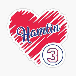 Heart Damar 3 - Buffalo Bills - NFL Football - Sports Decal - Sticker