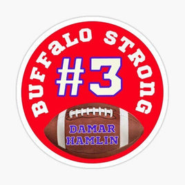 Circle Pray for Damar - Buffalo Bills - NFL Football - Sports Decal - Sticker
