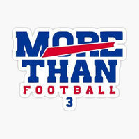 
              More Than Football Damar - Buffalo Bills - NFL Football - Sports Decal - Sticker
            