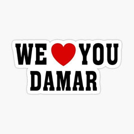 We Love Damar - Buffalo Bills - NFL Football - Sports Decal - Sticker