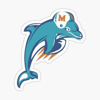 
              Logo Dolphins- Miami Dolphins - NFL Football - Sports Decal - Sticker
            