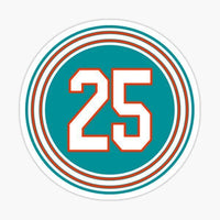 
              Xavien Howard #25 - Miami Dolphins - NFL Football - Sports Decal - Sticker
            