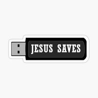 
              Jesus Saves USB - Bible - Religious - Stickers - Decals
            