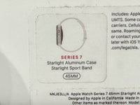 
              Apple Watch Series 7 - 45mm - Aluminum Case w/ Sport Band - Starlight
            