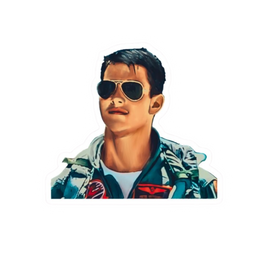 Top Gun Maverick Tom Cruise Sticker