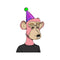 Bored Ape Yacht Club - Tie Dye Gang Birthday Hat sticker