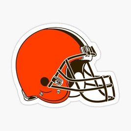 Cleveland Browns Helmet Sticker - waterproof vinyl decal
