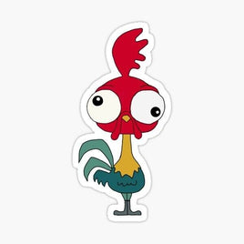 Crazy Chicken Sticker - waterproof vinyl decal