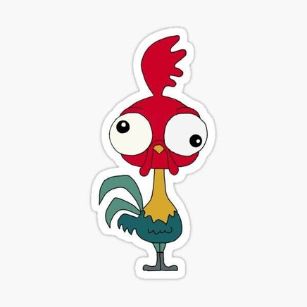Crazy Chicken Sticker - waterproof vinyl decal