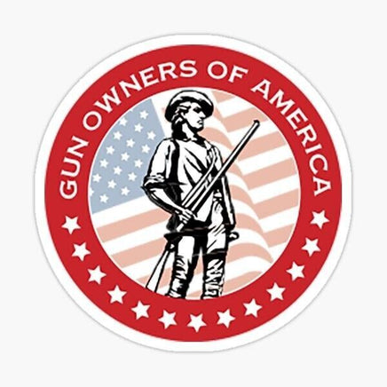 Gun Owners of America Sticker - waterproof vinyl decal