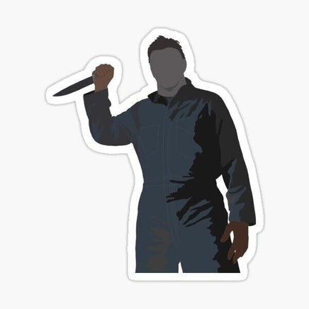 Halloween Michael Myers Sticker - waterproof vinyl decal
