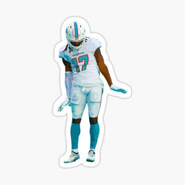 Jaylen Waddle - Miami Dolphins NFL Sticker - waterproof vinyl decal