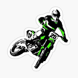 Motocross Racing Sticker - waterproof vinyl decal