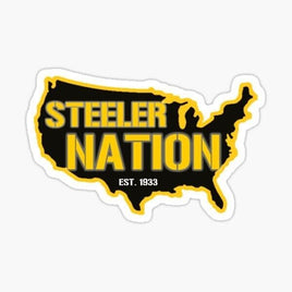Steelers Nation Sticker - waterproof vinyl decal