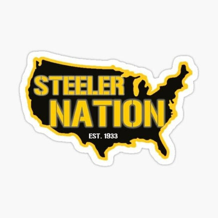Steelers Nation Sticker - waterproof vinyl decal
