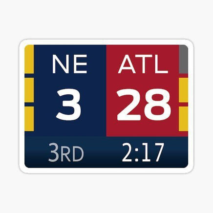Super Bowl LI Comeback - Atlanta Falcons NFL Sticker - waterproof vinyl decal