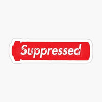
              Suppressed Sticker - waterproof vinyl decal
            