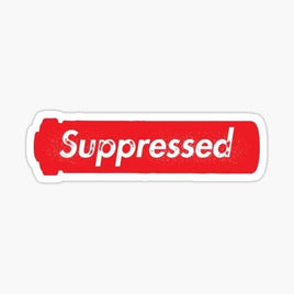 Suppressed Sticker - waterproof vinyl decal