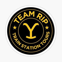 
              Train Station Tours - Yellowstone Sticker - waterproof vinyl decal
            